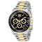 Invicta Speedway 39.5mm Black Dial Stainless Steel Band Quartz Watch