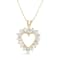 0.75ctw Diamond Heart Pendant 14k Yellow Gold