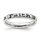 Sterling Silver Stackable Expressions Expressions Polished Enameled
Faith Ring