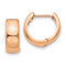 14k Rose Gold 9/16" Hinged Hoop Earrings