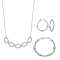 White Cubic Zirconia Rhodium Over Sterling Silver Jewelry Set 3.17ctw