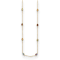 14K Yellow Gold Multi-color Gemstone 18 Inch Necklace