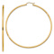 14k Yellow Gold 2 9/16" Polished Tube Hoop Earrings