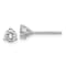 Rhodium Over 14K White Gold 1/2ct. 4.0mm Round D E F Pure Light
Moissanite Earrings