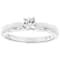 CZ Solitaire Ring In Sterling Silver 0.40ctw