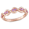 Pink Sapphire 14K Rose Gold Ring 0.30ctw