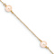 14k Yellow Gold Children's 5-6mm Pink Round Freshwater Cultured Pearl
3-station Cable Link Bracelet