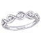 White Sapphire 14K White Gold Ring 0.30ctw