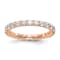 14K Rose Gold Lab Grown Diamond SI1/SI2, G H I, Eternity Band