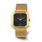Mens Charles Hubert IP-plated Stainless Mesh Black Dial Quartz Watch