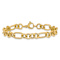 14k Yellow Gold 7.9mm Polished Fancy Link Bracelet