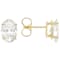 Lab-Grown Diamond Oval Stud Earrings In 14K Gold 3.00ctw
