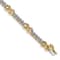 14k Yellow Gold and 14k White Gold with Rhodium over 14k Yellow Gold
Diamond Bracelet
