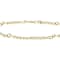 Italian Grumetta Collection Curb Station Bracelet In Solid 14K Yellow
Gold 4.2mm