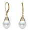 14KY 10-11mm Fresh Water  Pearl Drop Earrings