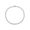 CZ Tennis Necklace In Sterling Silver 16 Inch
