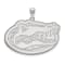 Rhodium Over Sterling Silver LogoArt University of Florida Extra Large Pendant