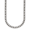Sterling Silver Antiqued and Satin 5.0mm Box 16 Inch Chain