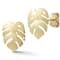 Bellissima Gold 14K Yellow Gold Banana Leaf Studs