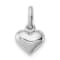Rhodium Over Sterling Silver Polished Heart Children's Pendant