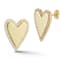Sterling Statements 14K Yellow Gold Over Sterling Silver Cubic Zirconia
Halo Heart Studs