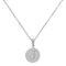 Initial J Charm Pendant Necklace In Silver-Tone