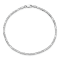 14K White Gold 2.25mm Flat Figaro Chain Bracelet