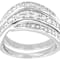 CZ Multi-Row Band Ring In Sterling Silver 1.81ctw