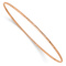 10k Rose Gold 1.5mm Diamond-Cut Slip-on Bangle Bracelet