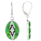 Green Turquoise Southwest Inspired Sterling Silver Earrings