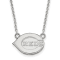 Rhodium Over Sterling Silver MLB LogoArt Cincinnati Reds Pendant Necklace