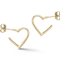 Bellissima Gold 14K Yellow Gold Heart Shaped Small Hoop Earrings