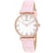 Oceanaut Women's Harmony White Dial, Pink Leather Strap Watch