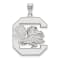 Rhodium Over Sterling Silver LogoArt University of South Carolina Extra
Large Pendant