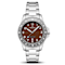 Dominatore Del Mare Bandiera Brown Dial White Bezel White Stainless
Steel Band Japan Quartz Watch
