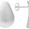 Pear-Shaped Polished Stud Earrings In Sterling Silver