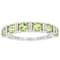 Peridot Six-Stone Band Ring In Sterling Silver 1.50ctw