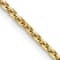 10k Yellow Gold 1.45mm Solid Diamond-Cut Cable 22 Inch Chain