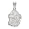 Rhodium Over Sterling Silver LogoArt University of Georgia Large Pendant