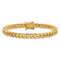 14K Yellow Gold 7mm Hand-Polished Miami Cuban Chain Bracelet