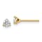 14K Yellow Gold 1/3ct. 3.5mm Round J-K Color Moissanite Earrings