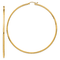 14k Yellow Gold 2 15/16" Polished Tube Hoop Earrings