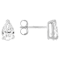 Lab-Grown Diamond Pear Shape Martini Stud Earrings In 14K White Gold 1.00ctw