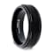 REVOLVE Black Tungsten Brushed Finish Spinner Polished Base Spinning
Band 8mm