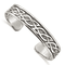Sterling Silver Antiqued 12.5mm Celtic Design Cuff Bracelet
