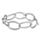 Rhodium Over Sterling Silver 18mm Oval Link 8 inch Bracelet