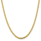 14K Yellow Gold 3.25mm Byzantine Chain Necklace