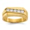 14K Yellow Gold Lab Grown Diamond SI1/SI2, G H I, Men's Ring