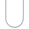 Rhodium Over Sterling Silver Polished 2.0mm Box 24 Inch Chain