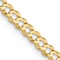14k Yellow Gold 3.1mm Flat Cuban 16 Inch Chain